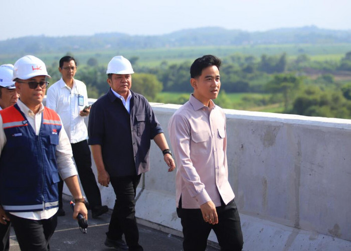 Wapres Gibran Tinjau Progres Jembatan Tol Palembang–Betung, Percepat Konektivitas Sumatera