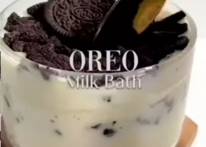 Bikin Dessert Oreo Milk Bath Yuk, Creamy dan Lumer