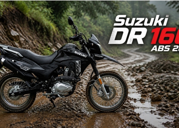 Motor Petualang Baru! Suzuki DR 160 ABS 2026 Punya Tenaga Tangguh dan Irit BBM 