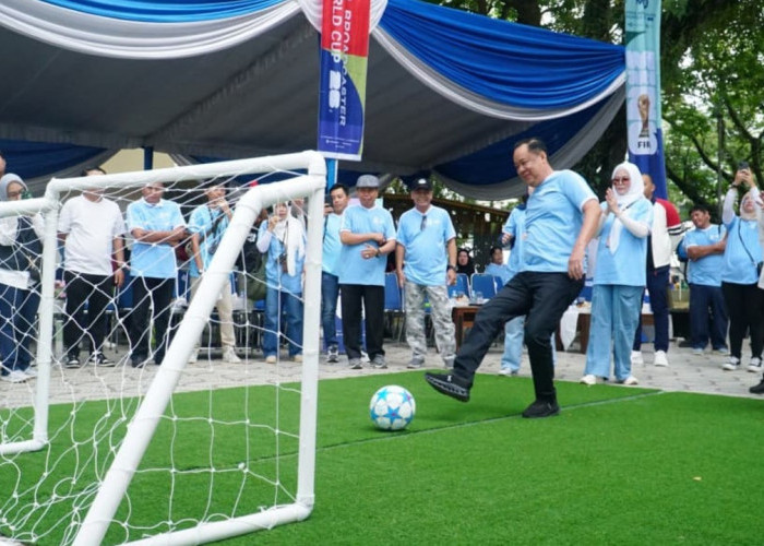 Wagub Sumsel Hadiri Kick Off Piala Dunia 2026 Sumsel, Ajak Masyarakat Nobar Hingga Pelosok