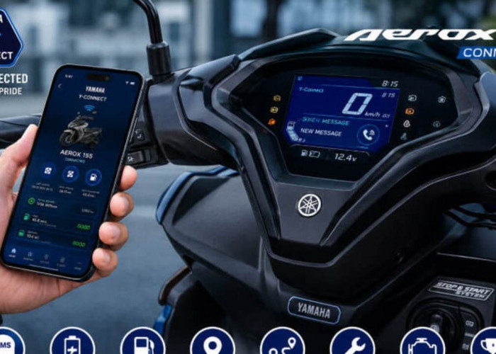 Teknologi Y-Connect pada Yamaha Aerox 155, Apa Saja Manfaatnya? Ini Keunggulan yang Membuatnya Makin Canggih