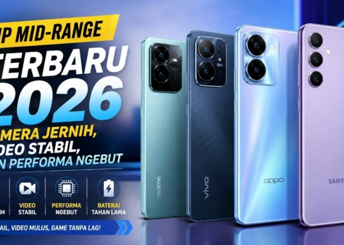 HP Mid-Range Terbaru 2026 yang Layak Dibeli, Kamera Jernih, Video Stabil, dan Performa Ngebut