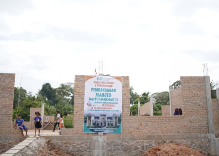 Masyarakat Desa Ini Swadaya Bangun Masjid, Ini Reaksi Gubernur Sumsel