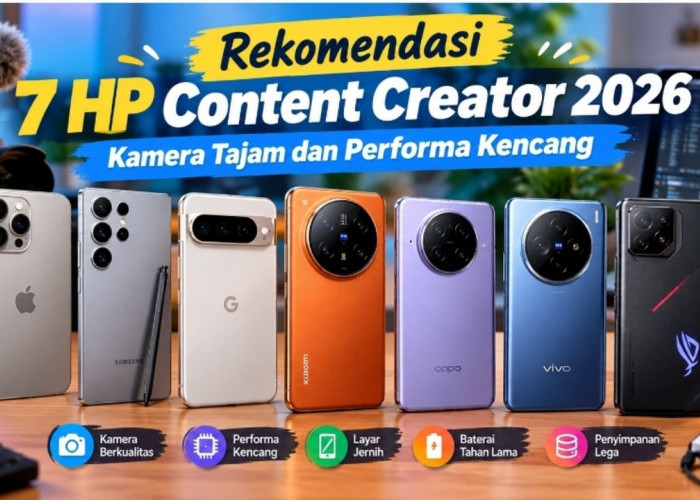 Rekomendasi 7 HP Content Creator 2026, Kamera Tajam dan Performa Kencang