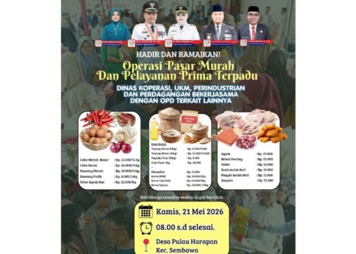 Ayo Ramaikan Pasar Murah di Desa Pulau Harapan Besok!