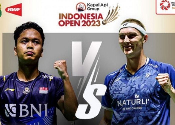 Final Indonesia Open 2023: Hadapi Viktor Axelsen, Ginting Coba Tetap Fokus