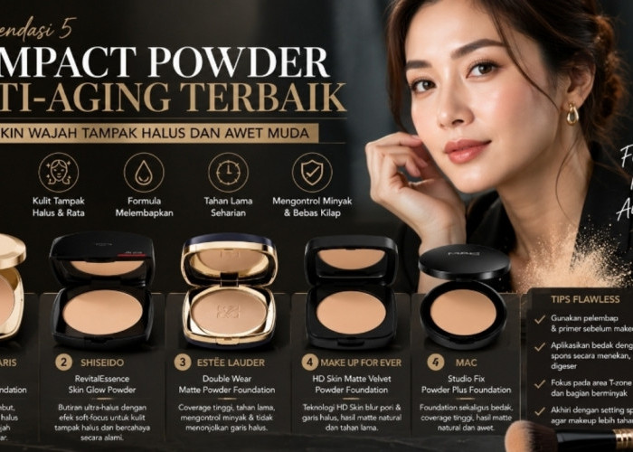 Rekomendasi 5 Compact Powder Anti-Aging Terbaik yang Bikin Wajah Tampak Halus dan Awet Muda