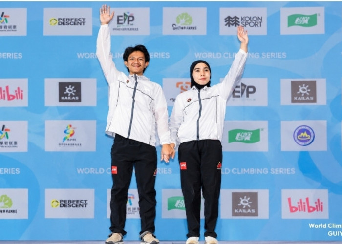 Raharjati-Rajiah Raih Emas di World Climbing Series Guiyang 2026