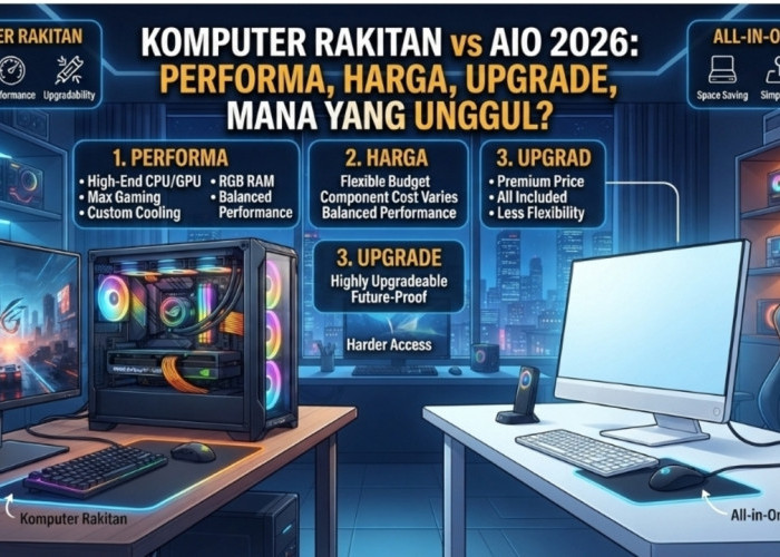 Komputer Rakitan vs AIO 2026: Performa, Harga, Upgrade, Mana yang Unggul?
