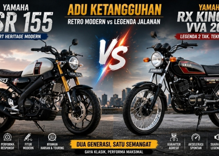 Yamaha XSR 155 atau Yamaha RX King 155 VVA 2026? Adu Desain Klasik, Fitur Modern, dan Ketangguhan Mesin