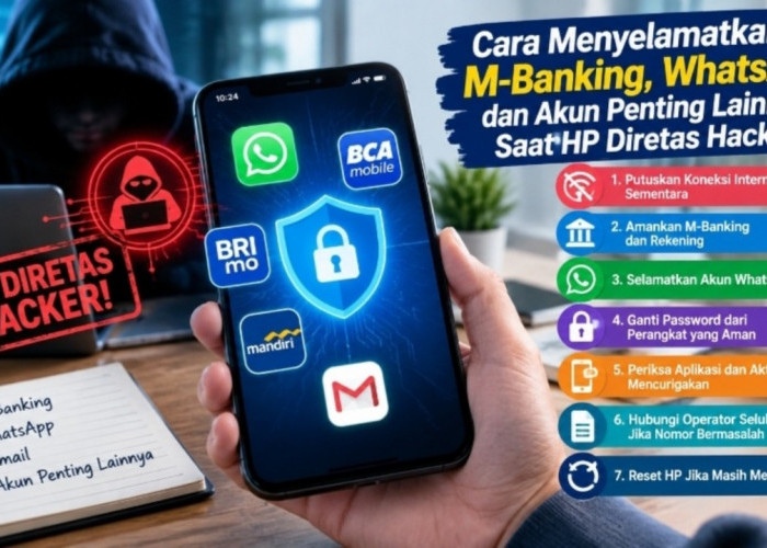 HP Diretas Hacker? Ini 7 Cara Menyelamatkan M-Banking, WhatsApp, dan Akun Penting Lainnya