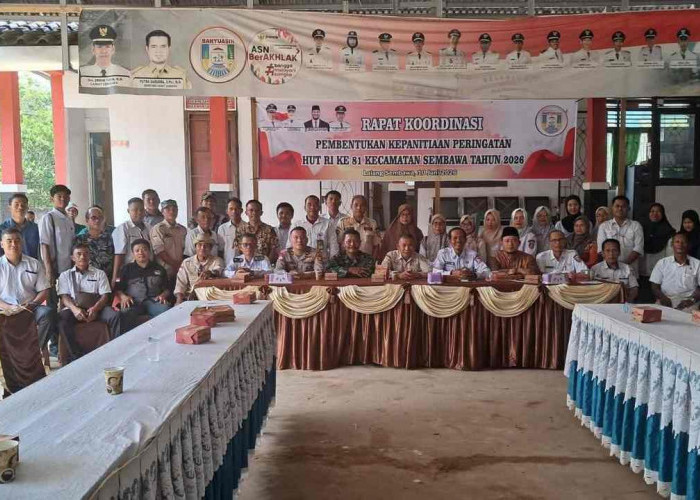 Rapat Koordinasi HUT ke-81 RI, Kecamatan Sembawa Siapkan Perayaan Meriah dan Penuh Semangat Kebangsaan