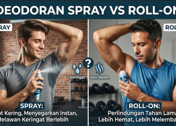 Deodoran Spray vs Roll-On, Mana yang Lebih Ampuh Lawan Keringat dan Bau Badan?