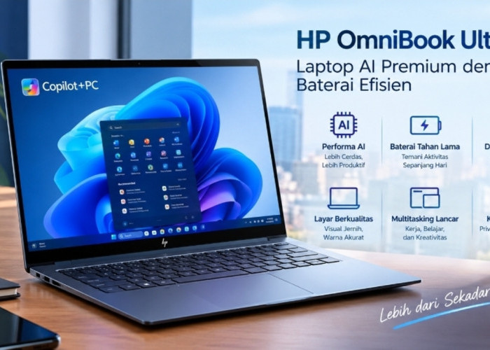 Bedah Kehebatan HP OmniBook Ultra 14, Laptop AI Premium dengan Baterai Efisien