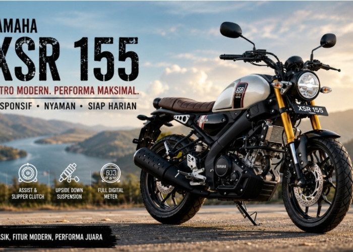 Yamaha XSR 155, Motor Retro Modern dengan Mesin VVA yang Responsif dan Nyaman untuk Harian