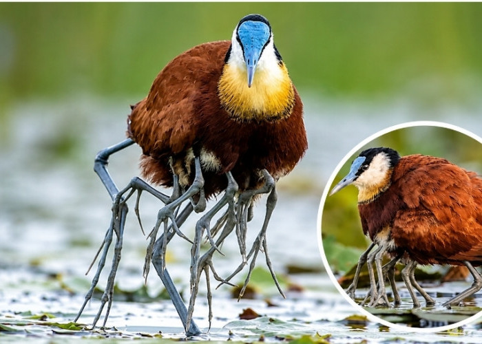 Jacana Afrika, Burung Berkaki Panjang yang Memiliki Cara Unik Melindungi Anak dari Predator