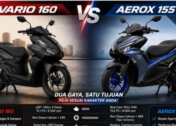 Honda Vario 160 vs Yamaha Aerox 155: Pilihan Terbaik untuk Anak Muda dan Pekerja Aktif Tahun 2026