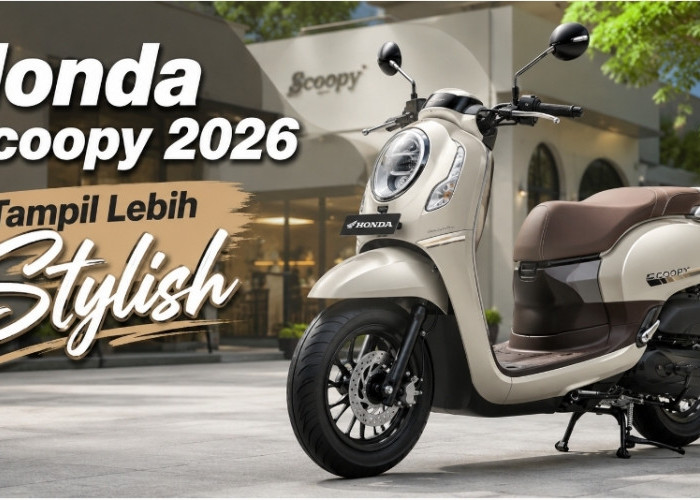 Makin Berkelas! Honda Scoopy 2026 Punya 6 Pilihan Warna Baru, Cocok untuk Pecinta Gaya Retro