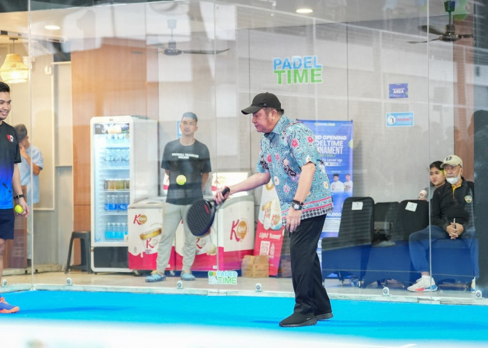 Padel Time Resmi Beroperasi, Herman Deru Nilai Jadi Ruang Silaturahmi dan Kolaborasi