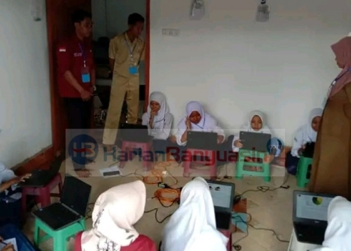 Pelaksanaan ANBK SMP di Kabupaten Banyuasin, Tak Ada Sinyal Hingga Insiden Pemadaman Listrik