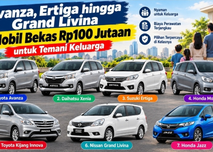 Avanza, Ertiga hingga Grand Livina, 7 Mobil Bekas Rp100 Jutaan untuk Temani Keluarga