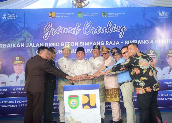 Gubernur Sumsel Resmikan Ground Breaking Jalan di PALI