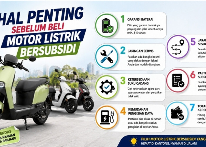 Sebelum Beli Motor Listrik Bersubsidi, Perhatikan 7 Hal Penting Ini