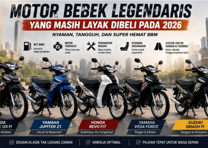 Motor Bebek Legendaris yang Masih Layak Dibeli pada 2026, Nyaman dan Super Hemat BBM