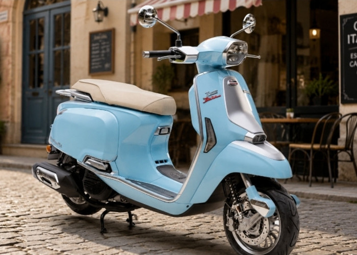 Pesona Lambretta J200, Motor Skutik Bergaya Retro yang Memadukan Elegansi dan Performa