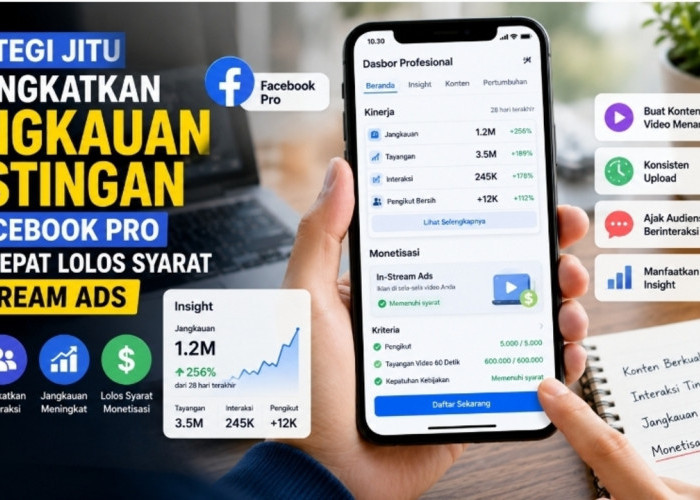 Rahasia Kreator FB Pro, Cara Cepat Menambah Jangkauan Konten untuk Monetisasi Iklan