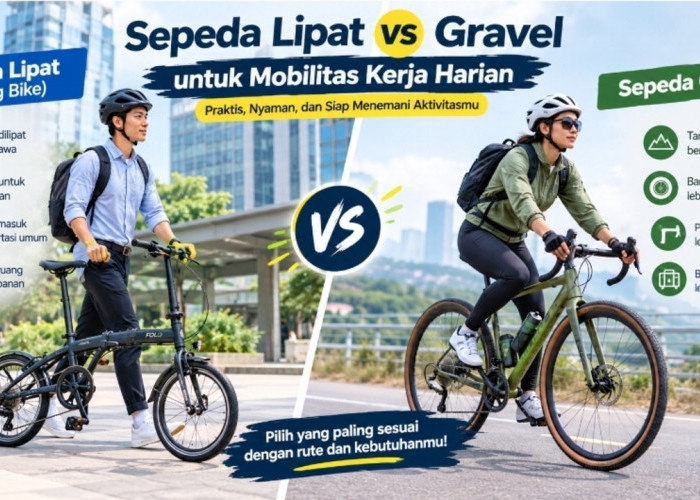 Sepeda Lipat vs Gravel, Mana yang Cocok untuk Mobilitas Kerja Harian?