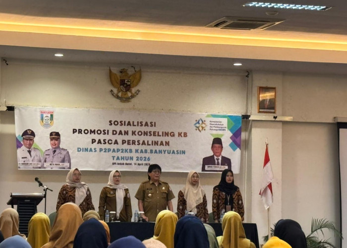 Dinas P2PAP2KB Banyuasin Gelar Sosialisasi KB Pasca Salin dan Penguatan Pelaporan SIRIKA-SIGA