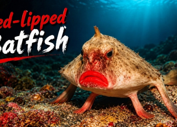 Red-lipped Batfish, Ikan Berbibir Merah dari Galapagos yang Lebih Suka Jalan daripada Berenang
