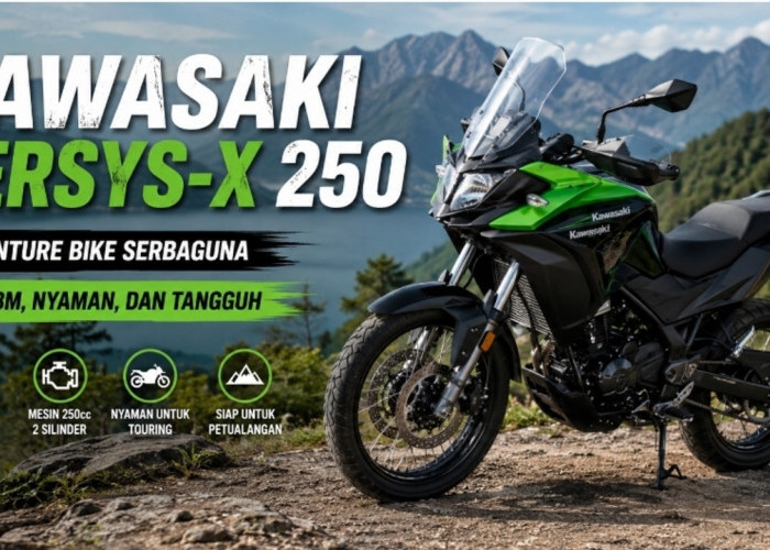 Kawasaki Versys-X250 Cocok untuk Harian dan Touring, Mesin 250 cc Tetap Irit