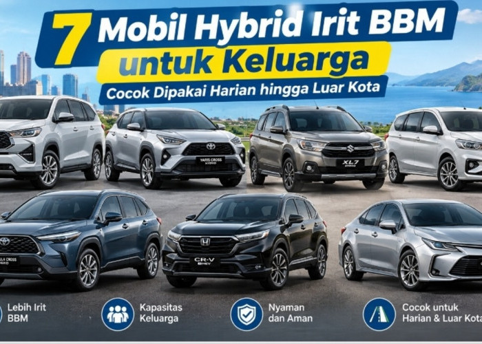 7 Mobil Hybrid Irit BBM untuk Keluarga, Cocok Dipakai Harian hingga Luar Kota