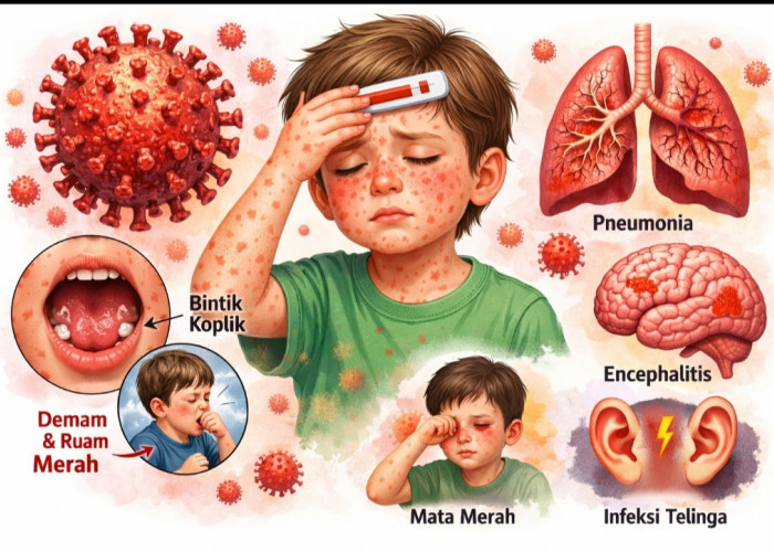 Campak Merebak di Sumsel, Kasus Melejit Awal 2026, Dinkes Genjot Imunisasi Balita