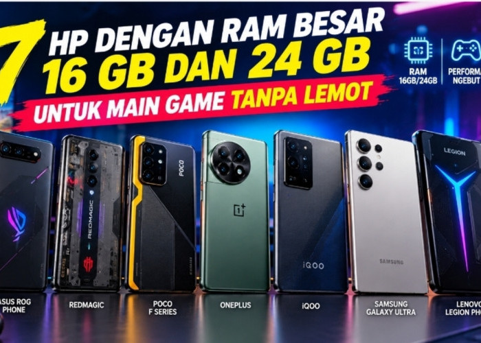 7 HP dengan RAM Besar 16 GB dan 24 GB untuk Main Game Tanpa Lemot