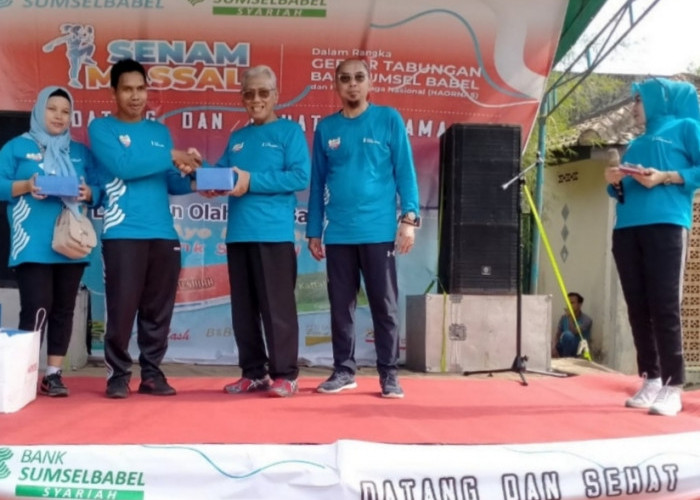 Senam Sehat Gebyar Tabungan Bank Sumsel Babel Berlangsung Meriah