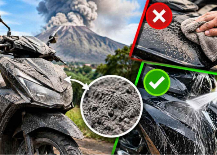 Jangan Langsung Dicuci! Ini Cara Merawat Motor Setelah Terkena Abu Vulkanik agar Tidak Rusak