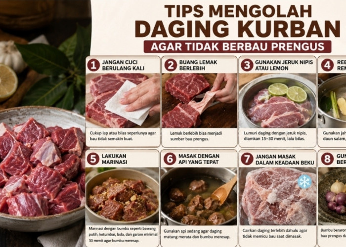 Tips Mengolah Daging Kurban agar Empuk dan Tidak Bau Prengus