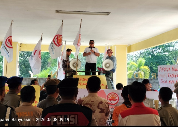 DPD PGK Banyuasin Demo DPRD, Soroti Janji Tenaga Kerja hingga Dugaan Aktivitas Ilegal di Proyek Pabrik CCO