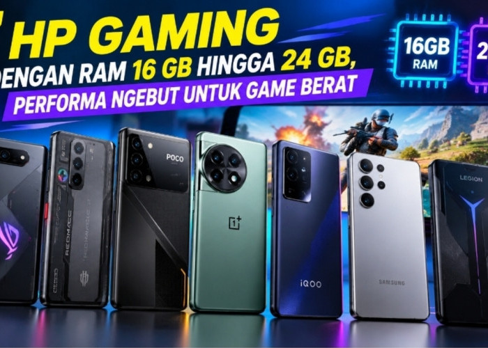 7 HP Gaming dengan RAM 16 GB hingga 24 GB, Performa Ngebut untuk Game Berat