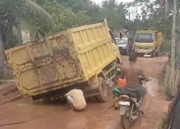 Kondisi Jalan Rusak Parah di Desa Lubuk Rengas, Warga Berharap Perhatian Pemerintah