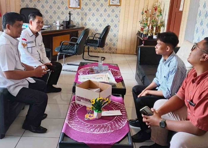 Camat Sembawa Terima Kunjungan BULOG, Bahas Penyaluran Bantuan Pangan Tahun 2026