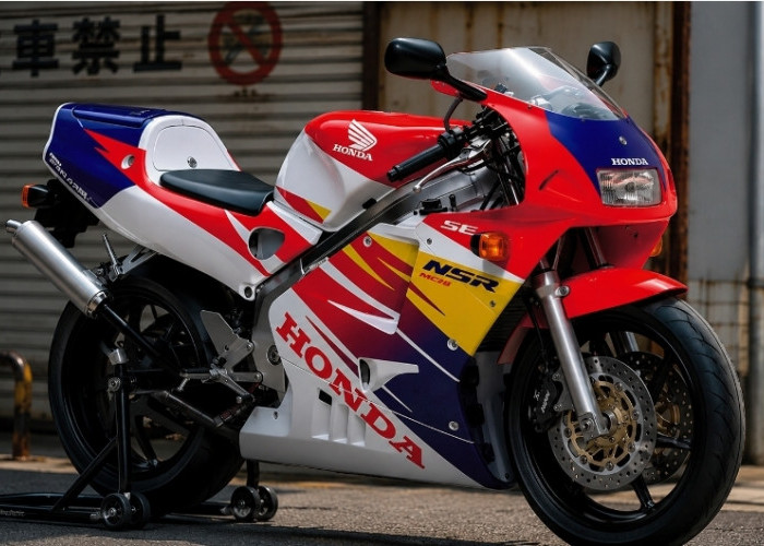 Motor 2-Tak Ikonik! Honda NSR250R MC28 Tampil Sporty dengan Teknologi Futuristis