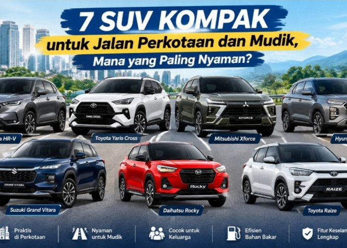 7 SUV Kompak untuk Jalan Perkotaan dan Mudik, Mana yang Paling Nyaman?