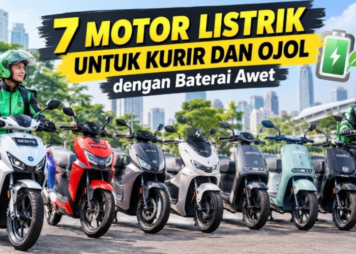 7 Motor Listrik untuk Kurir dan Ojol yang Mengutamakan Baterai Awet