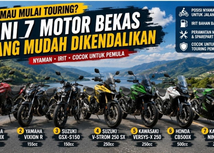 Mau Mulai Touring? Ini 7 Motor Bekas yang Mudah Dikendalikan