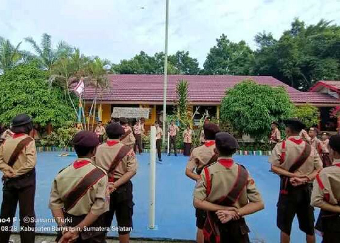 Puluhan Siswa SD dan SMP se-Banyuasin Ikuti Uji Pramuka Garuda