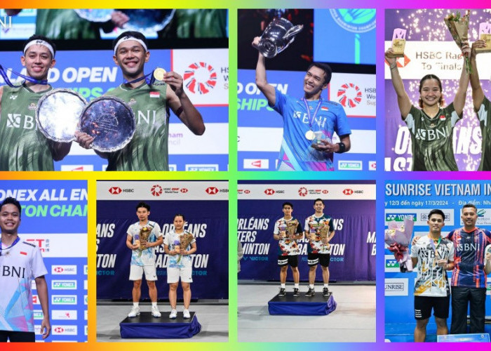 Rekap Hasil 3 Turnamen BWF: Indonesia Boyong 3 Gelar Juara, 4 Runner Up